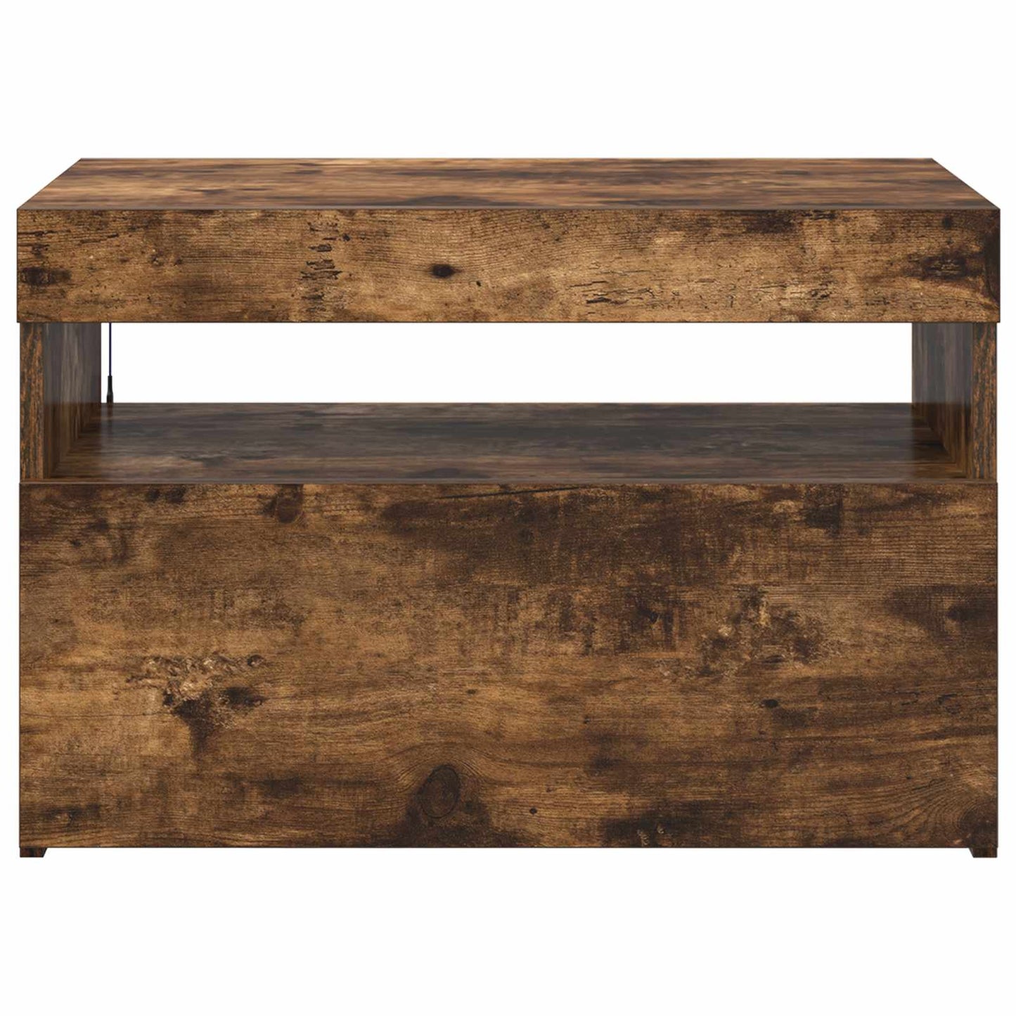 füstös tölgy színű TV-szekrény LED-világítással 60 x 35 x 40 cm