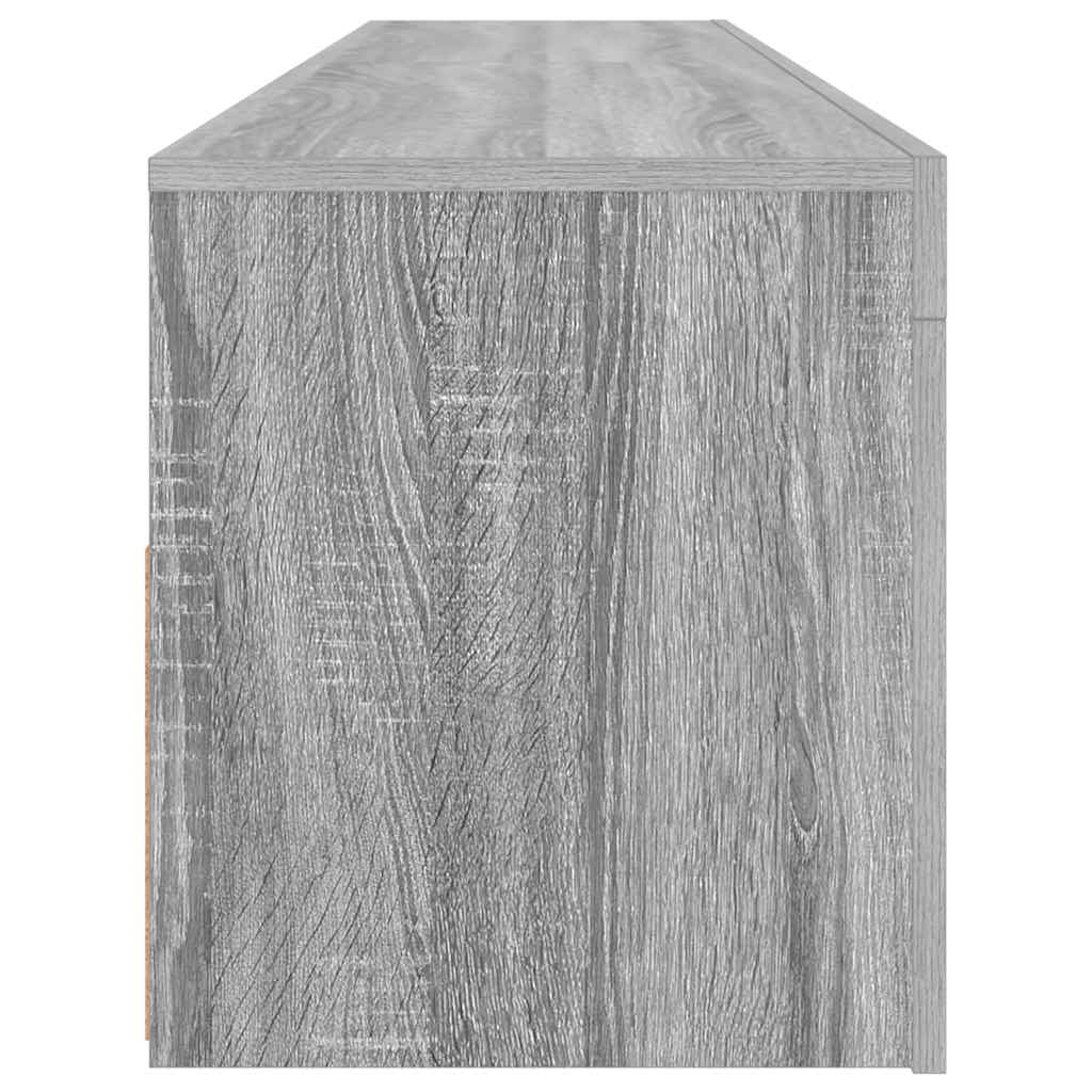 szürke sonoma színű TV-szekrény LED-lámpákkal 120 x 35 x 40 cm