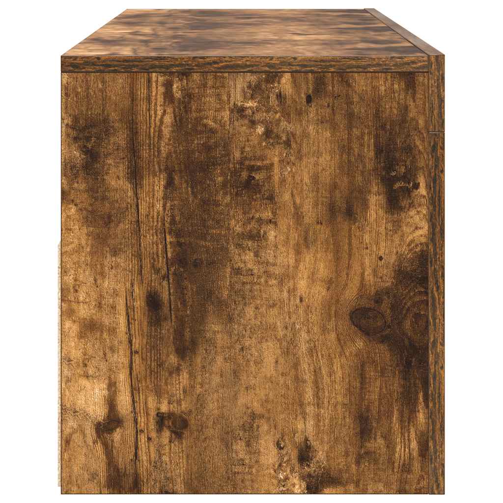 füstös tölgy színű TV-szekrény LED-ekkel 120 x 35 x 40 cm