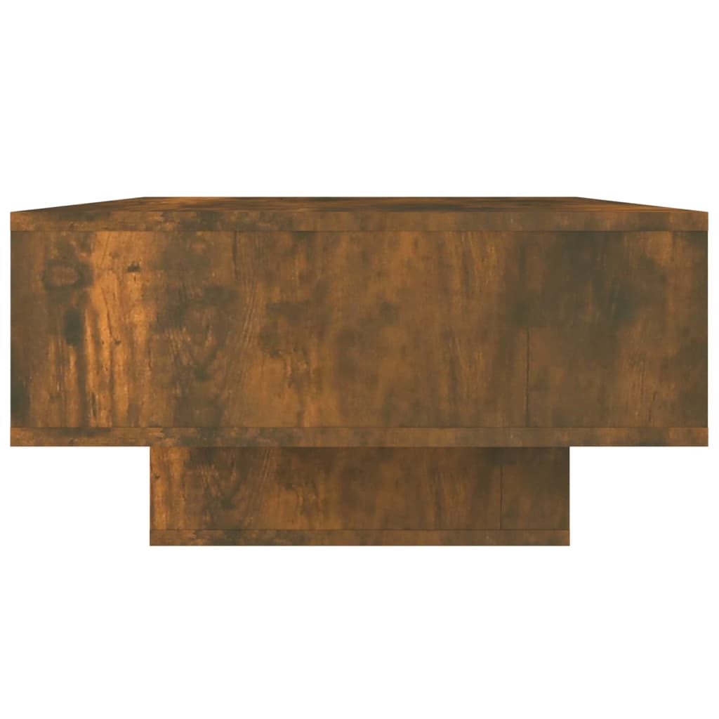 füstös tölgy színű szerelt fa dohányzóasztal 105 x 55 x 32 cm