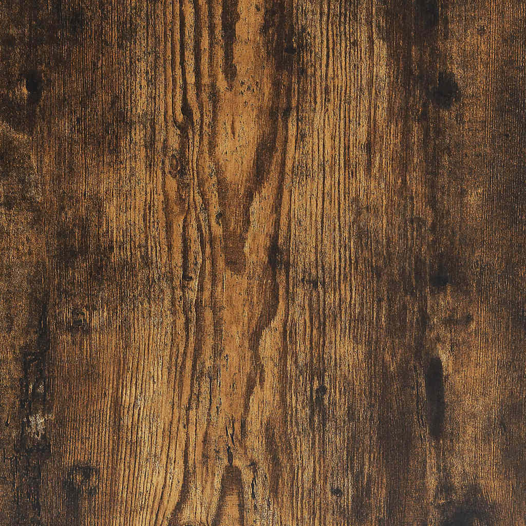 füstös tölgy színű szerelt fa kisasztal 33 x 33 x 34,5 cm