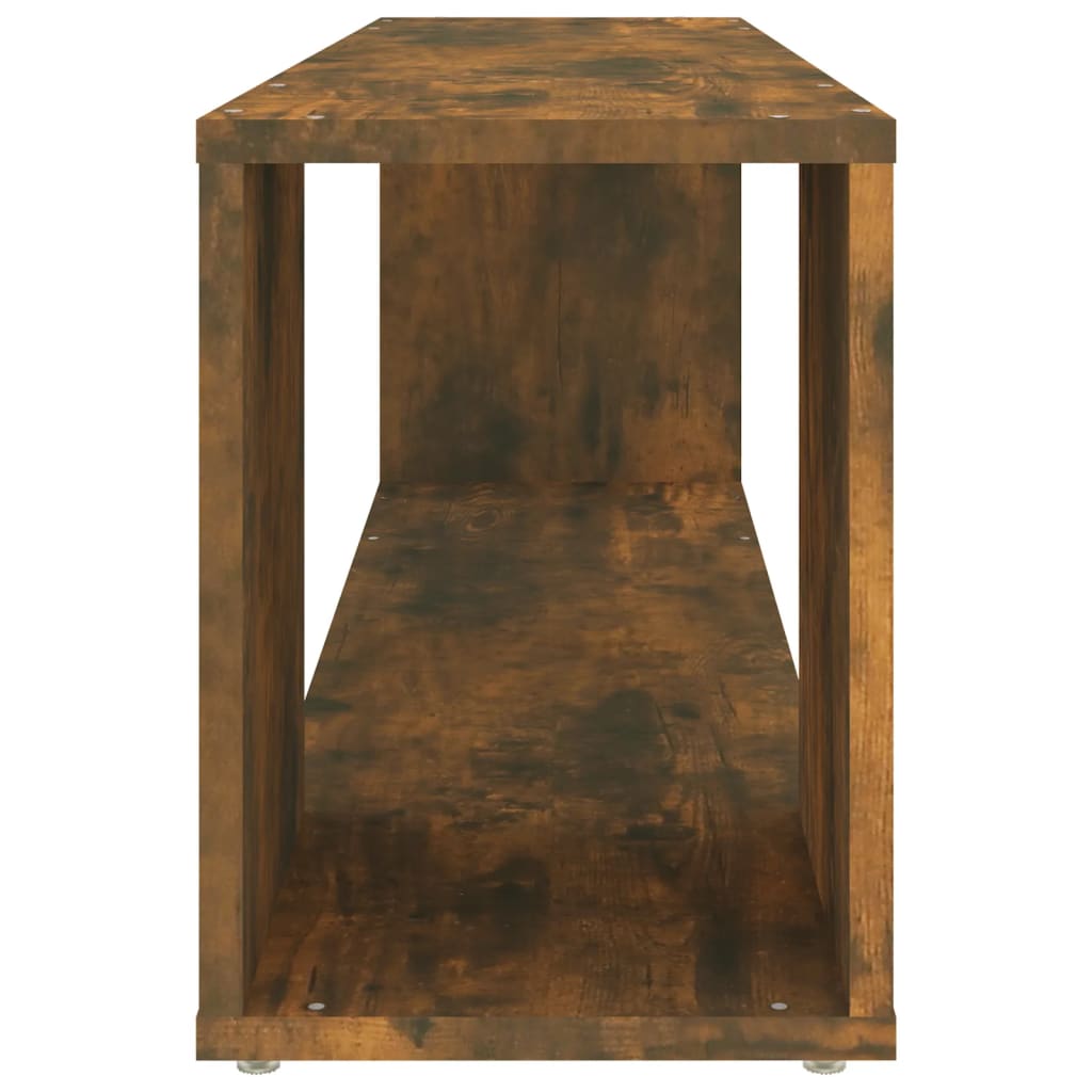füstös tölgy színű szerelt fa fali TV-szekrény 100 x 24 x 32 cm