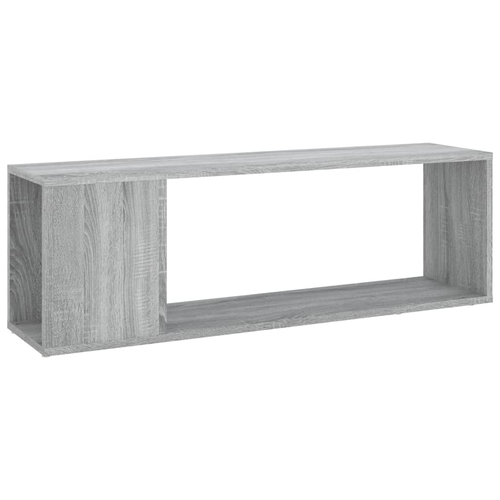 szürke sonoma színű szerelt fa TV-szekrény 100x24x32 cm