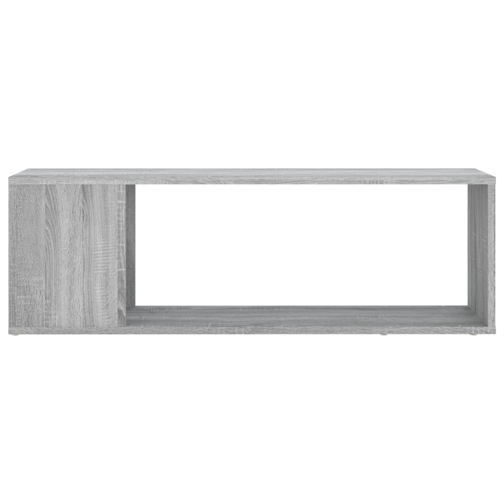 szürke sonoma színű szerelt fa TV-szekrény 100x24x32 cm