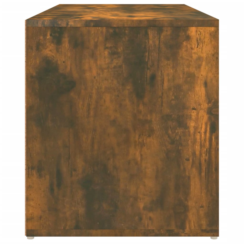 füstös tölgy színű szerelt fa előszobapad 80 x 40 x 45 cm