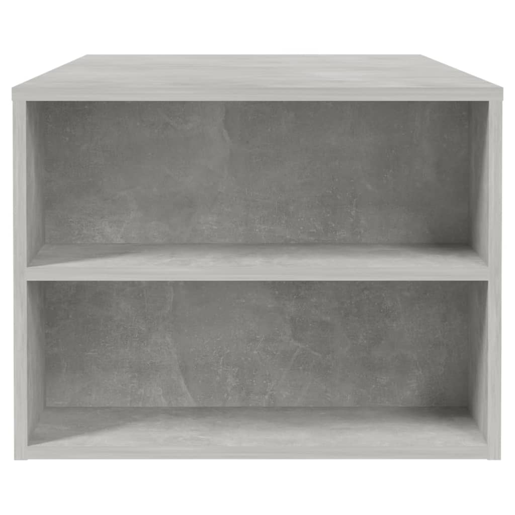 betonszürke szerelt fa dohányzóasztal 102 x 55 x 42 cm