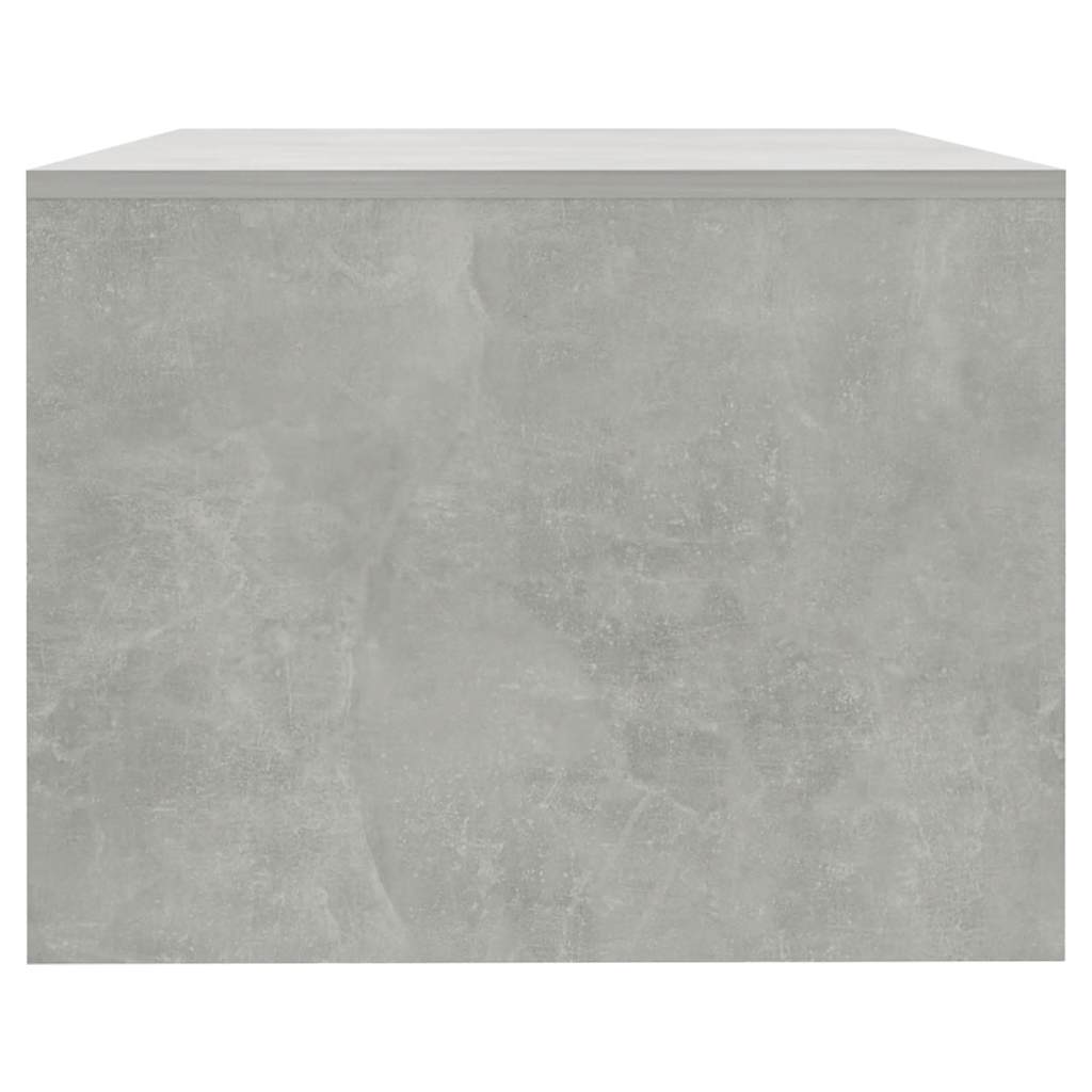 betonszürke szerelt fa dohányzóasztal 102 x 55 x 42 cm