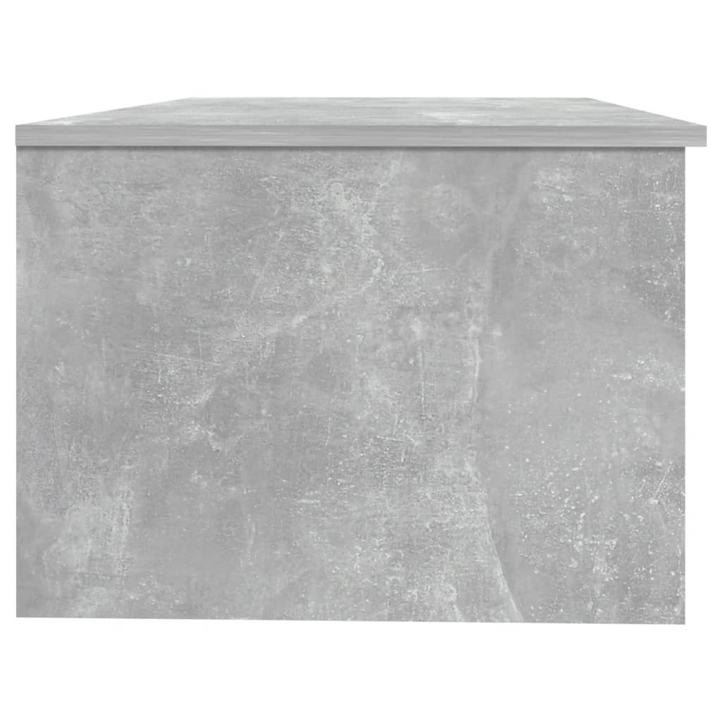 betonszürke szerelt fa dohányzóasztal 102 x 50 x 36 cm