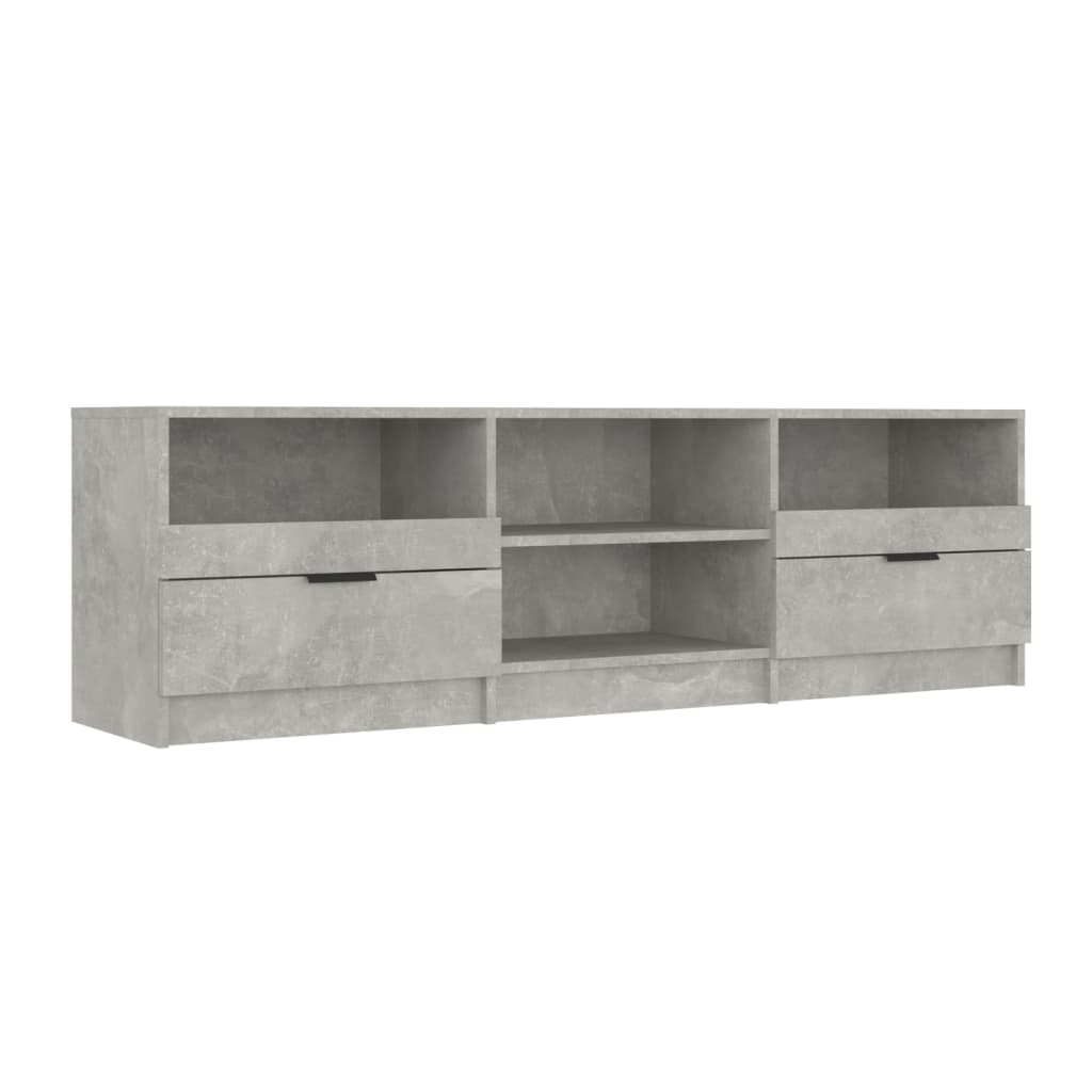 betonszürke szerelt fa TV-szekrény 69,5x30x50 cm