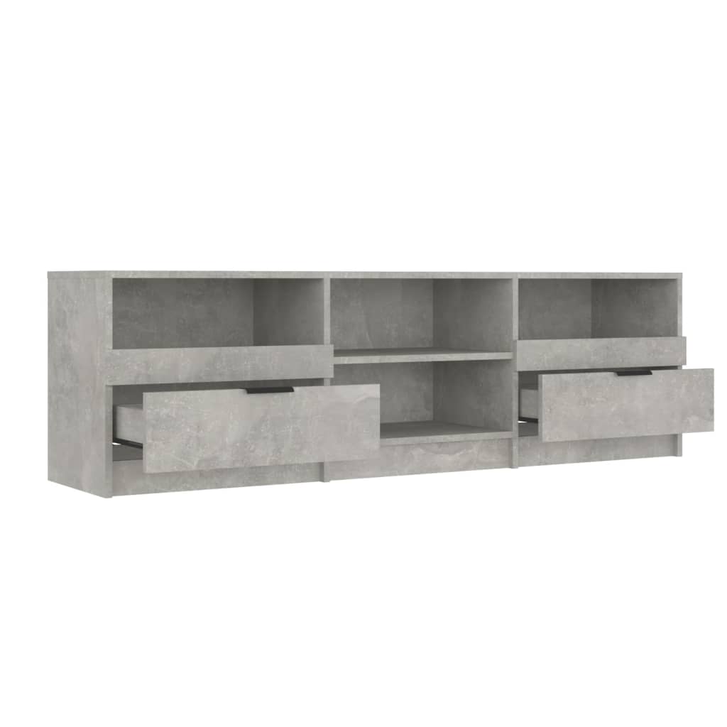 betonszürke szerelt fa TV-szekrény 69,5x30x50 cm