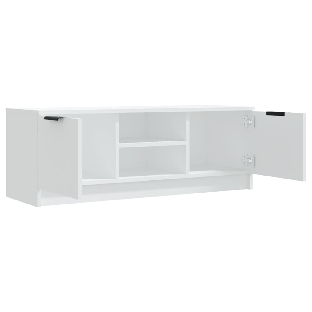 fehér szerelt fa TV-szekrény 102 x 35 x 36,5 cm