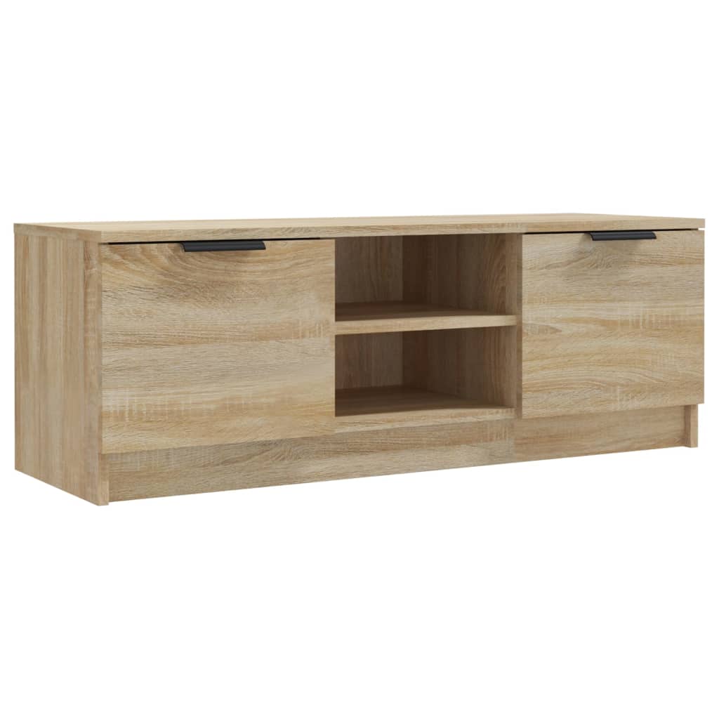 sonoma tölgy színű szerelt fa TV-szekrény 102 x 35 x 36,5 cm