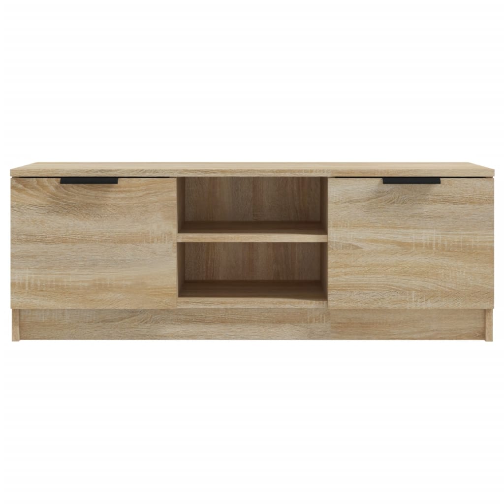 sonoma tölgy színű szerelt fa TV-szekrény 102 x 35 x 36,5 cm