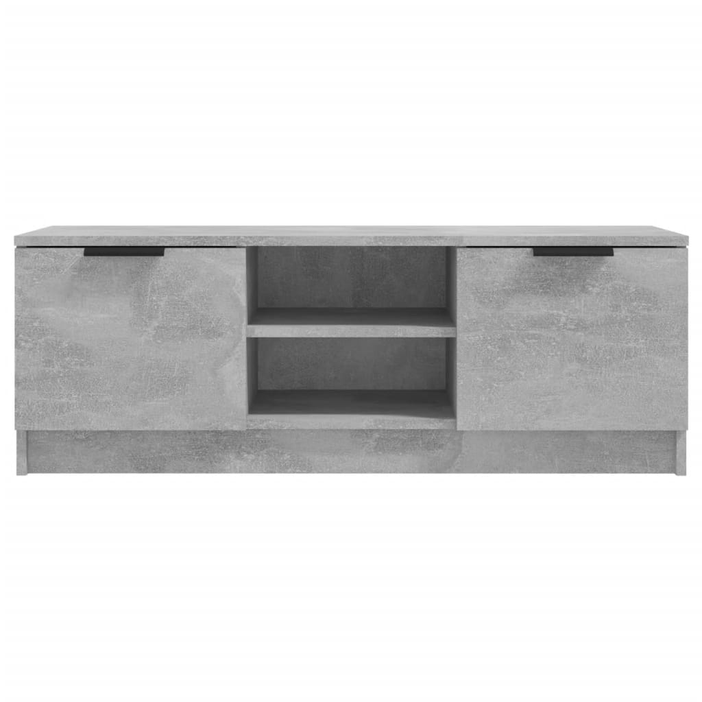 betonszürke szerelt fa TV-szekrény 102 x 35 x 36,5 cm