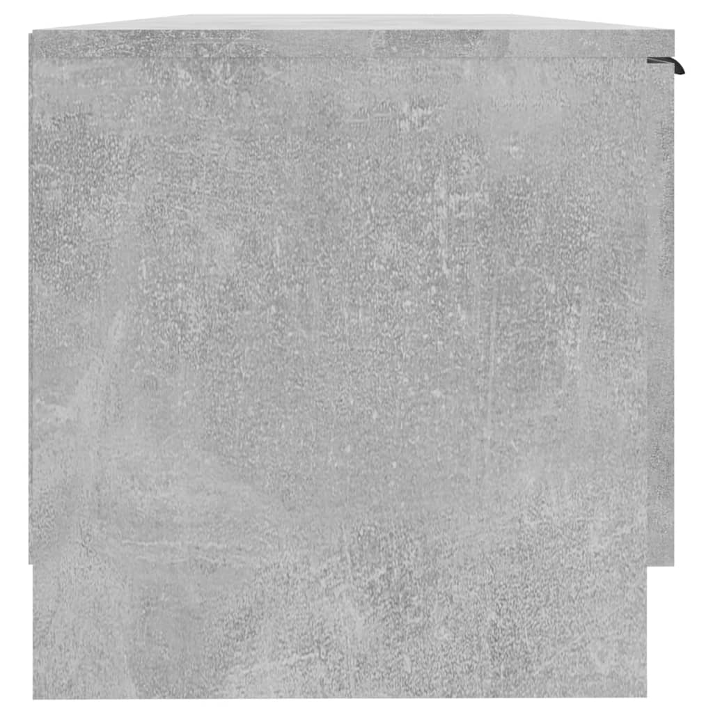 betonszürke szerelt fa TV-szekrény 102 x 35 x 36,5 cm