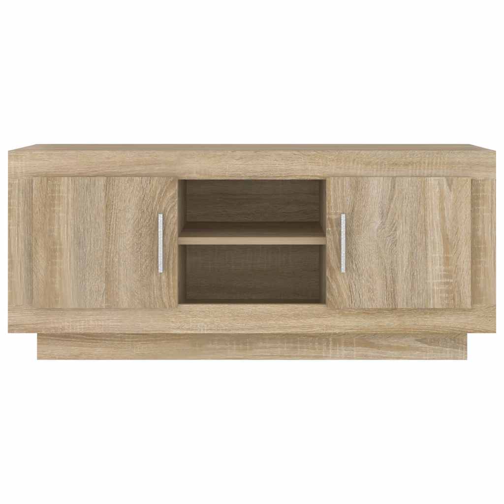 sonoma tölgyszínű szerelt fa TV-szekrény 102x35x45 cm