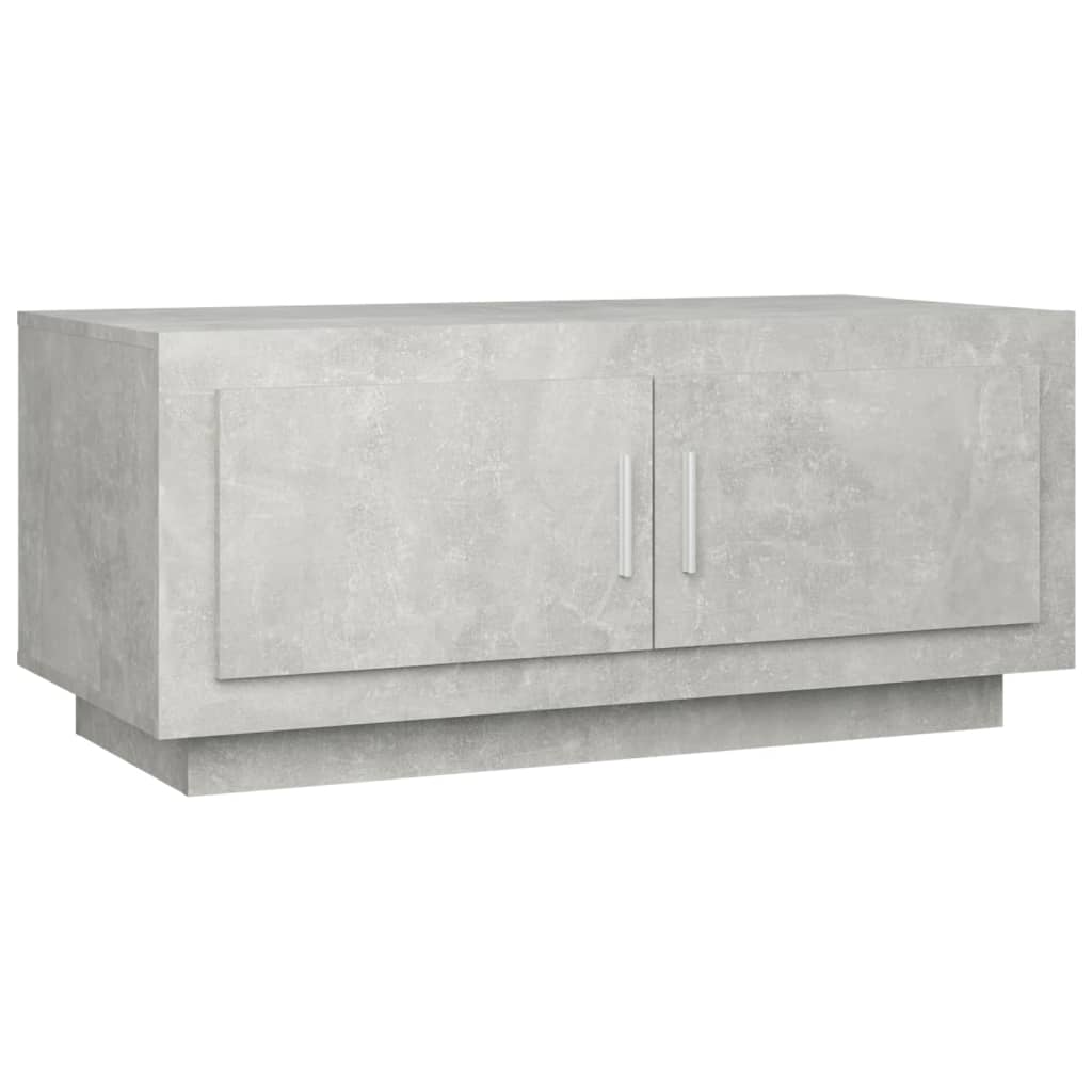 betonszürke szerelt fa dohányzóasztal 102x 50 x 45 cm