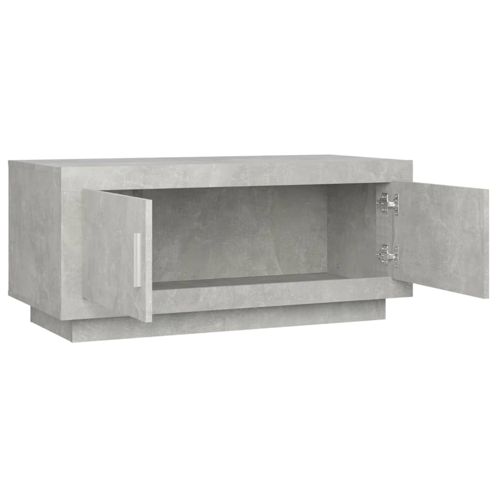 betonszürke szerelt fa dohányzóasztal 102x 50 x 45 cm
