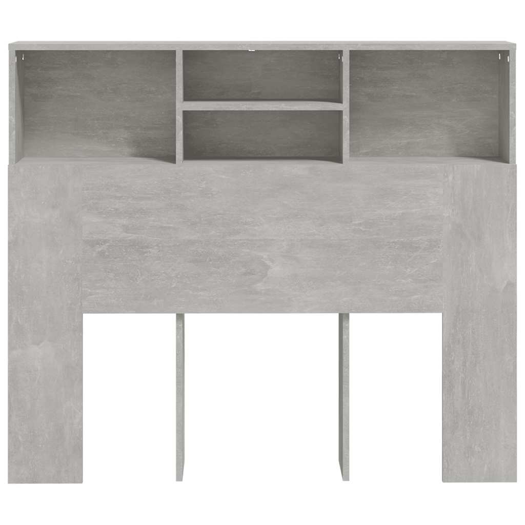 betonszürke áthidaló szekrény 120 x 19 x 103,5 cm