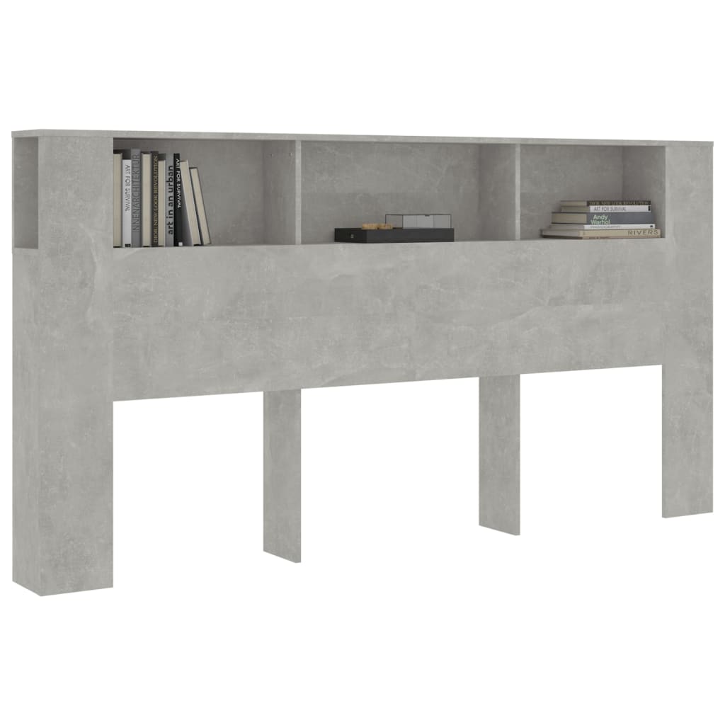 betonszürke áthidaló szekrény 200x18,5x104,5 cm