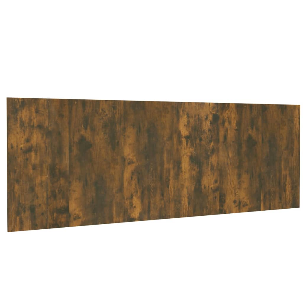 füstös tölgy színű szerelt fali fejtámla 240 x 1,5 x 80 cm
