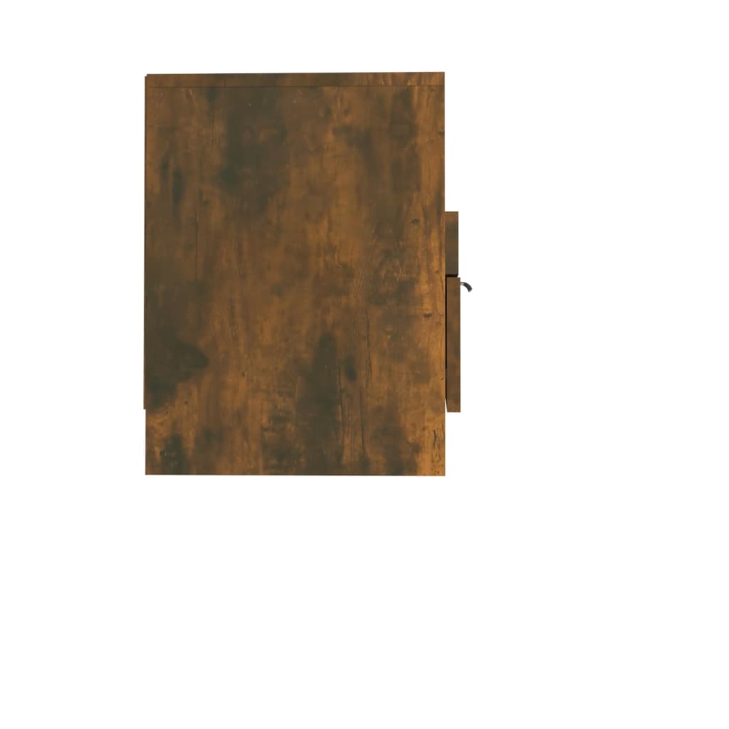 füstös tölgy színű szerelt fa TV-szekrény 150 x 33,5 x 45 cm