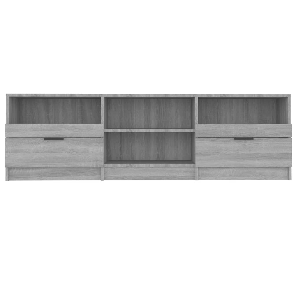 szürke sonoma színű szerelt fa TV-szekrény 150 x 33,5 x 45 cm