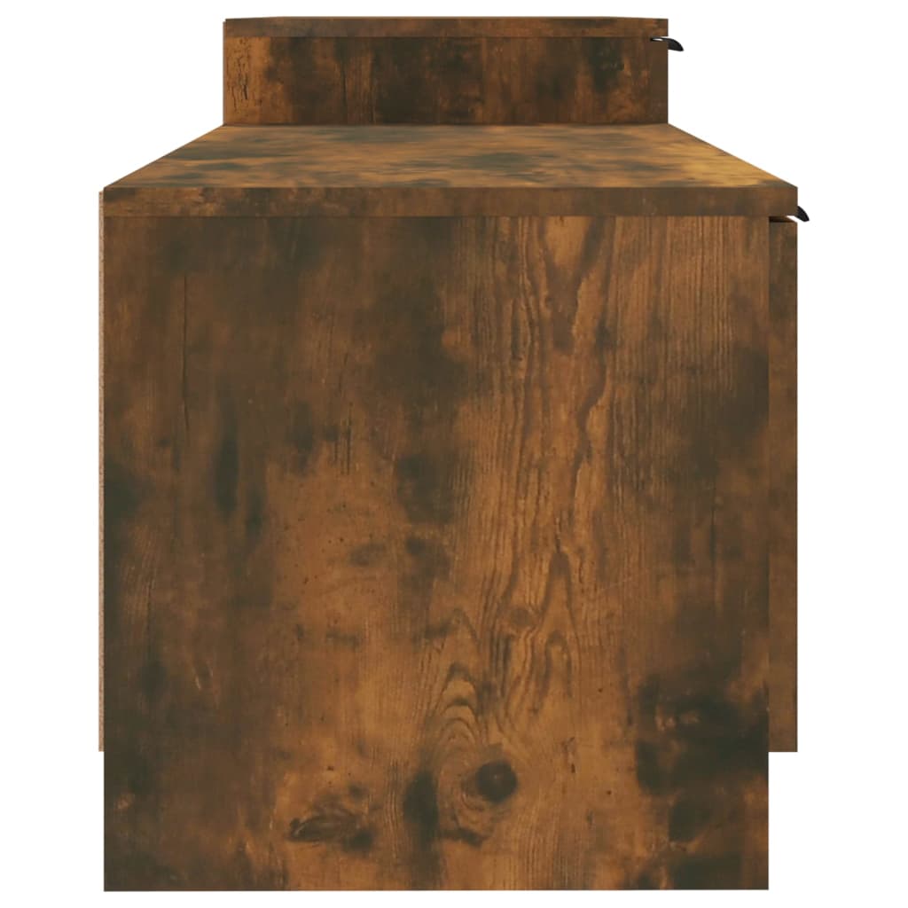 füstös tölgyszínű szerelt fa TV-szekrény 158,5 x 36 x 45 cm