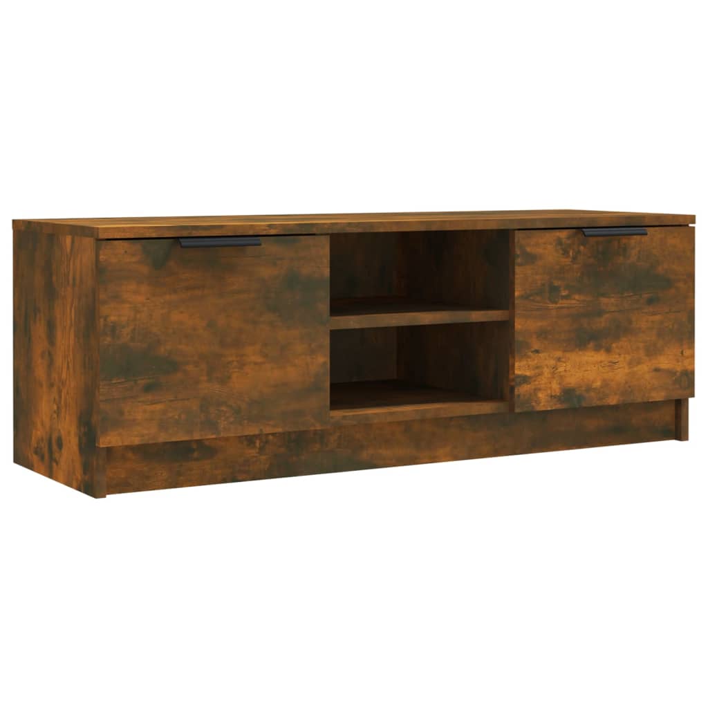 füstös tölgy színű szerelt fa TV-szekrény 102 x 35 x 36,5 cm