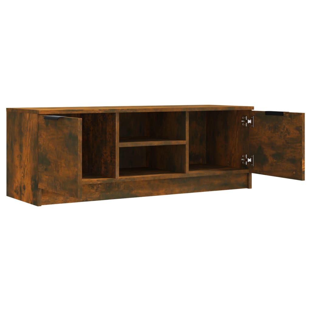 füstös tölgy színű szerelt fa TV-szekrény 102 x 35 x 36,5 cm