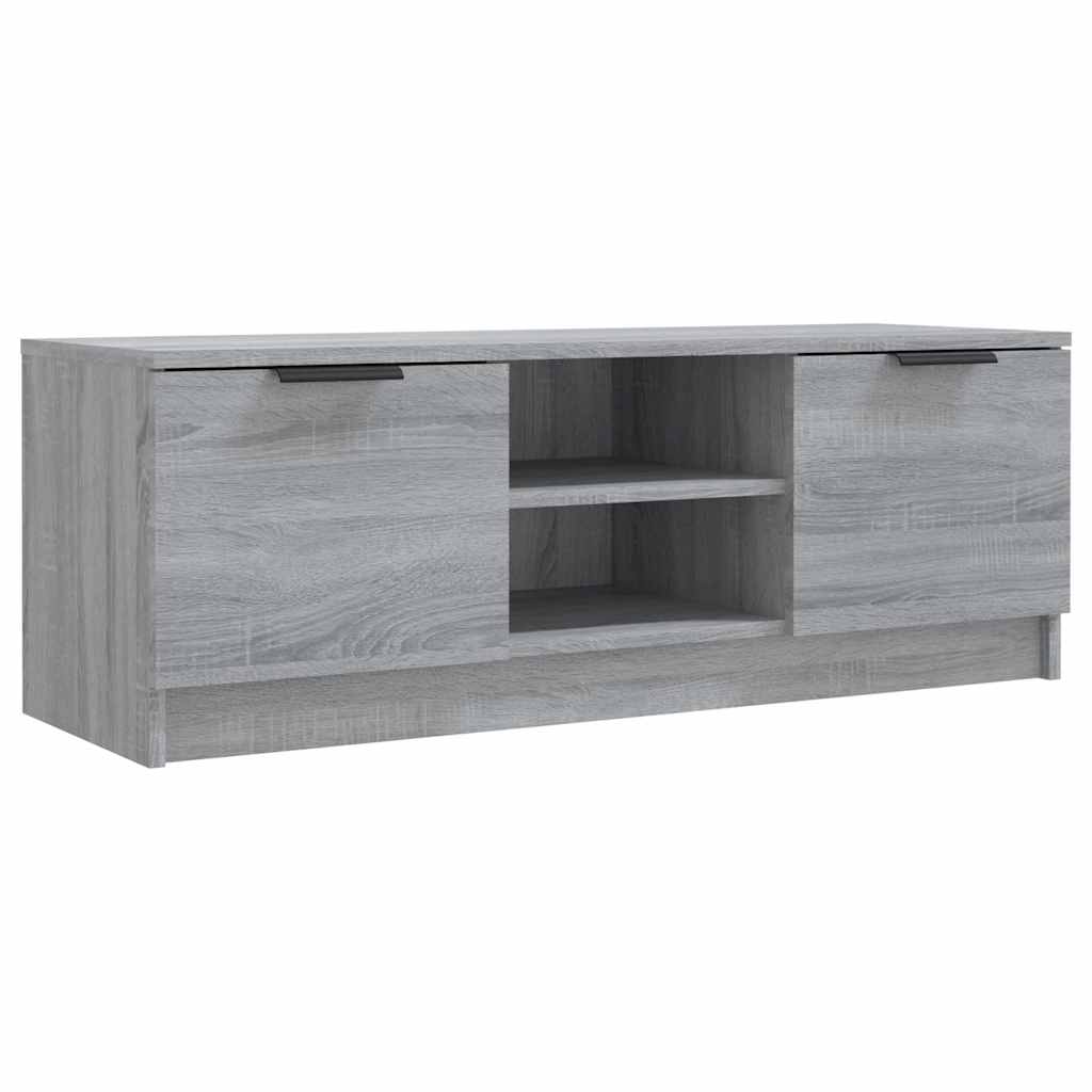 szürke sonoma színű szerelt fa TV-szekrény 102 x 35 x 36,5 cm