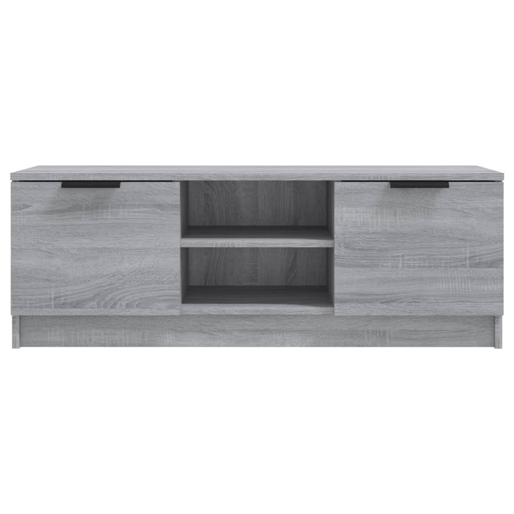 szürke sonoma színű szerelt fa TV-szekrény 102 x 35 x 36,5 cm