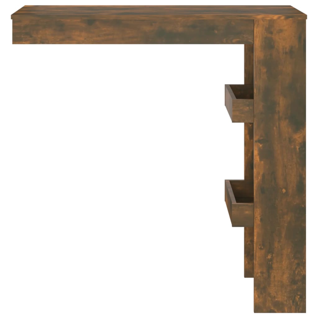 füstös tölgy színű fatermék fali bárasztal 102 x 45 x 103,5 cm