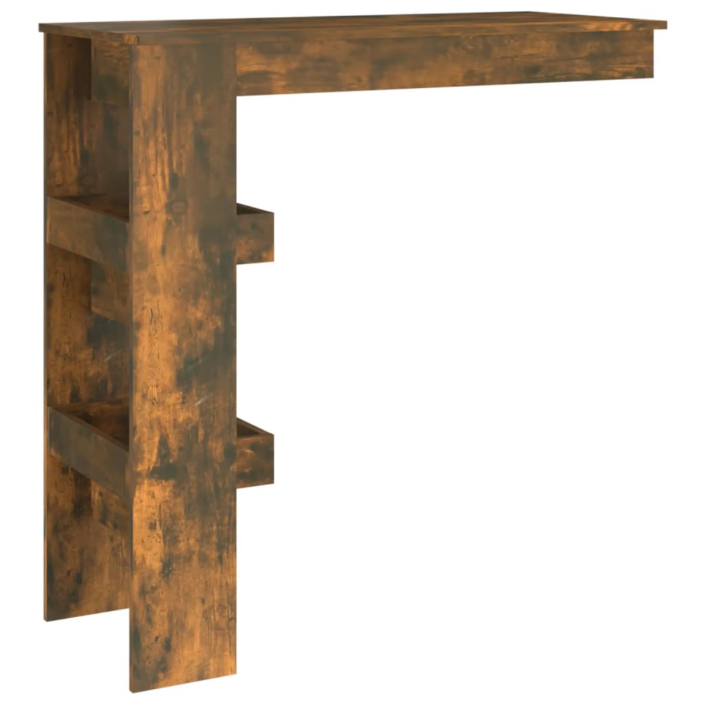 füstös tölgy színű fatermék fali bárasztal 102 x 45 x 103,5 cm