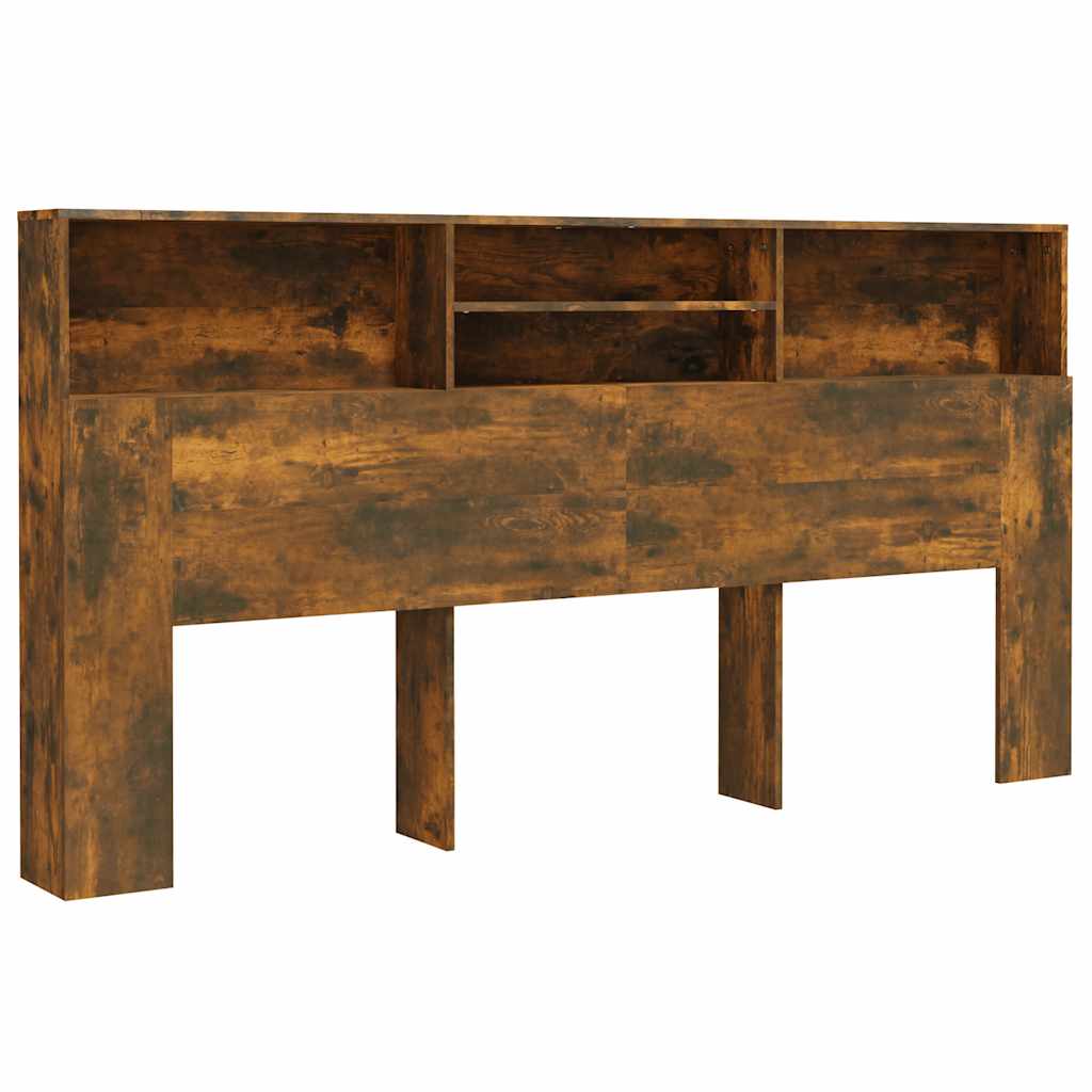 füstös tölgy színű áthidaló szekrény 200x19x103,5 cm