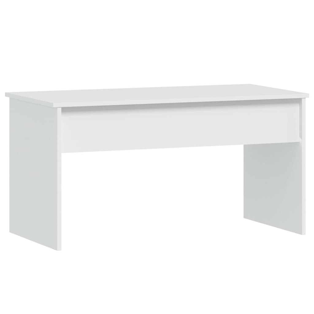 fehér szerelt fa dohányzóasztal 102 x 50,5 x 52,5 cm