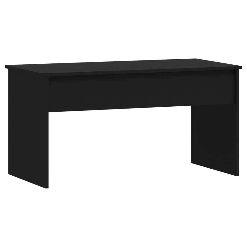 fekete szerelt fa dohányzóasztal 102 x 50,5 x 52,5 cm