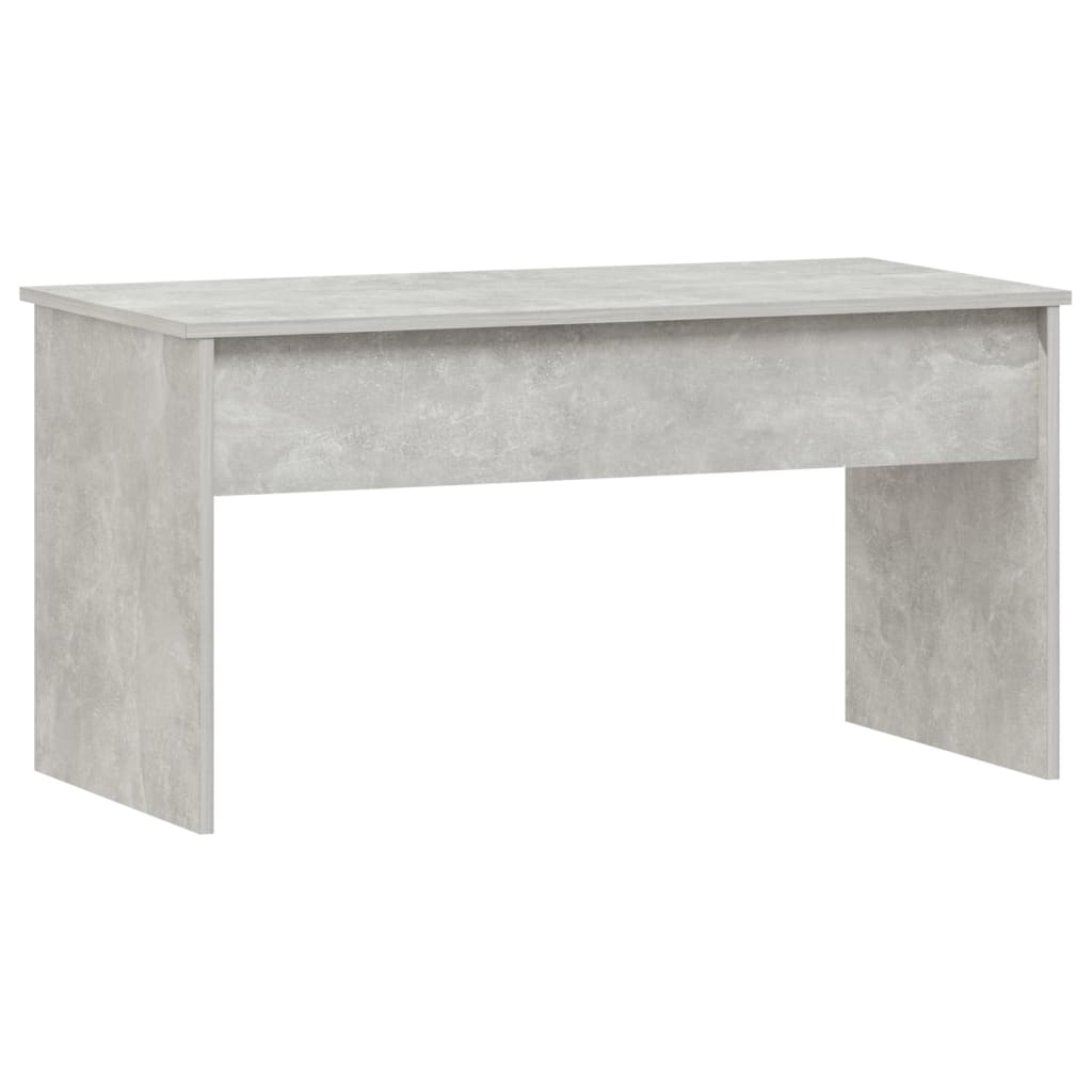 betonszürke szerelt fa dohányzóasztal 102 x 50,5 x 52,5 cm
