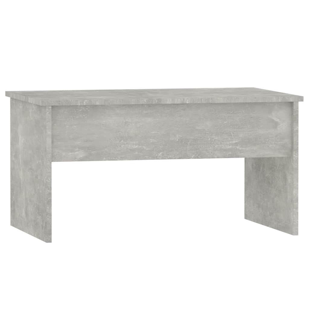 betonszürke szerelt fa dohányzóasztal 80 x 50,5 x 41,5 cm