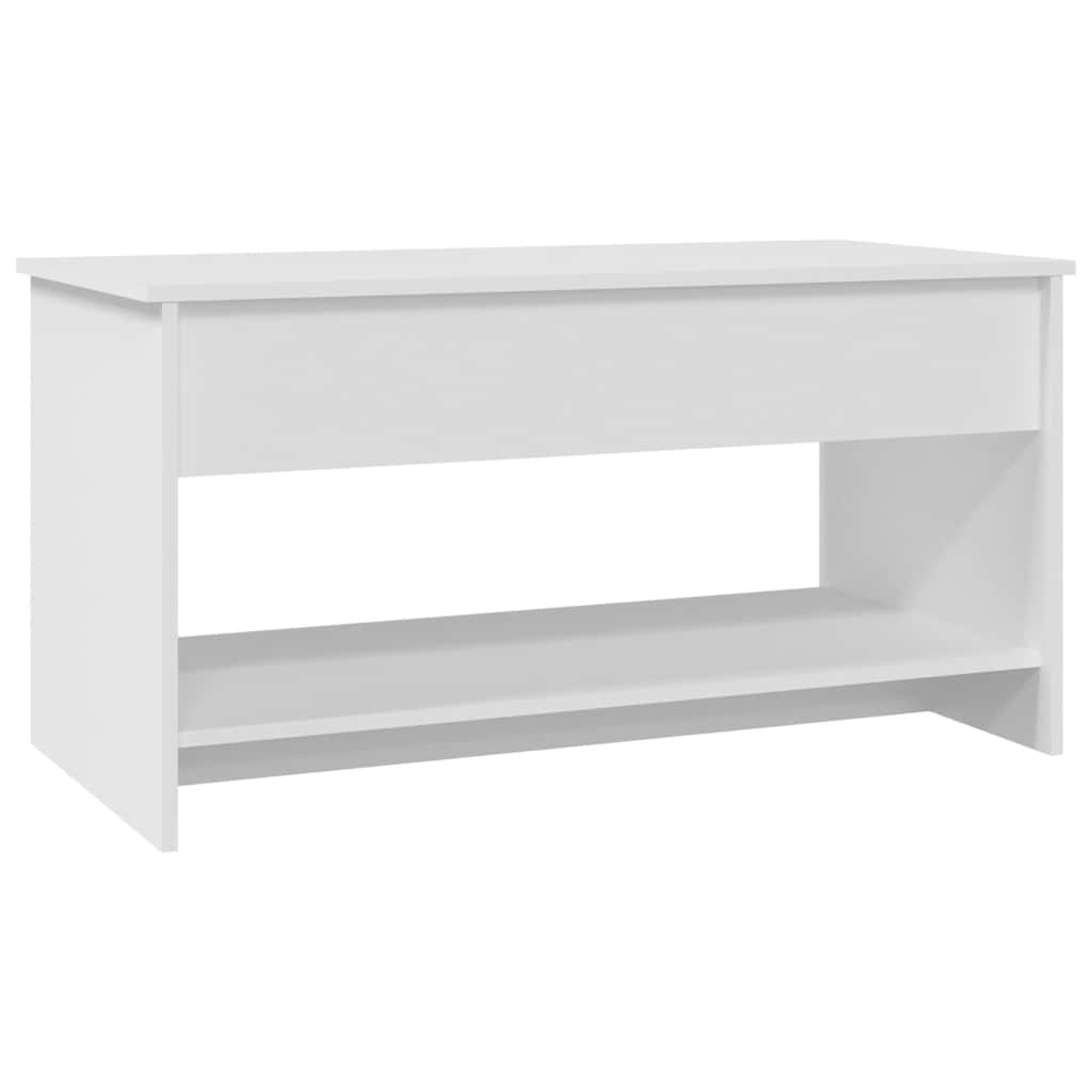 fehér szerelt fa dohányzóasztal 102x50x52,5 cm