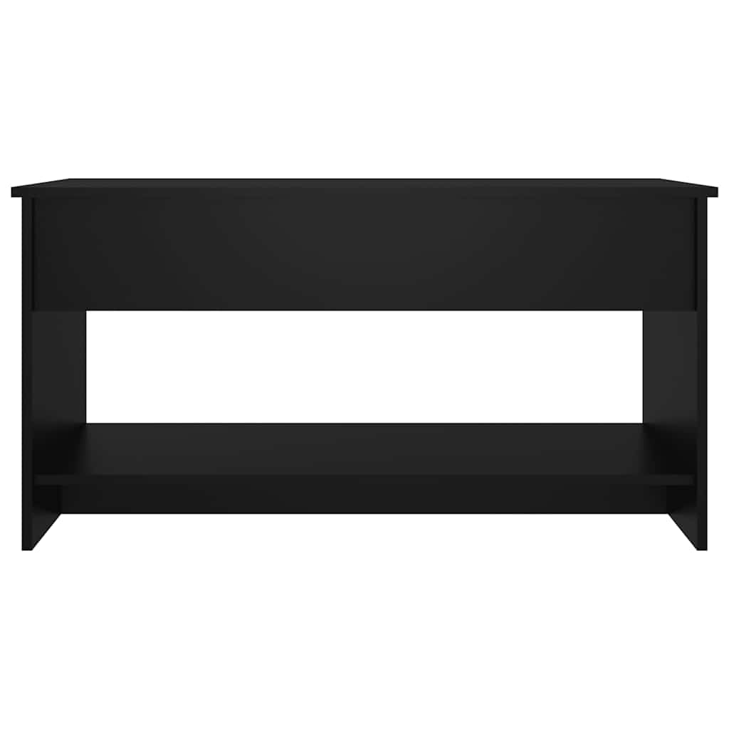 fekete szerelt fa dohányzóasztal 102x50x52,5 cm