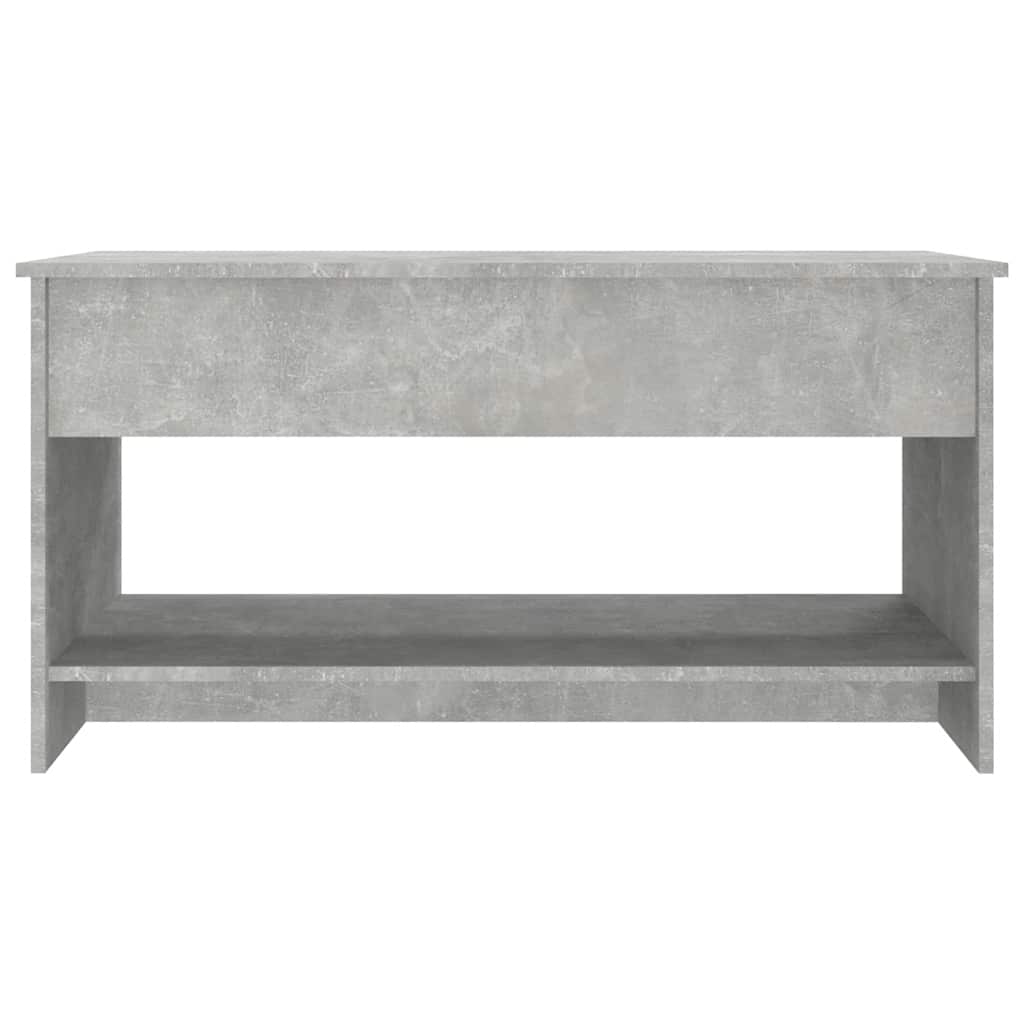 betonszürke szerelt fa dohányzóasztal 102x50x52,5 cm