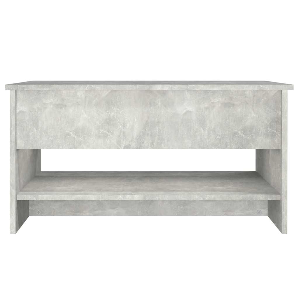 betonszürke szerelt fa dohányzóasztal 80x50x40 cm