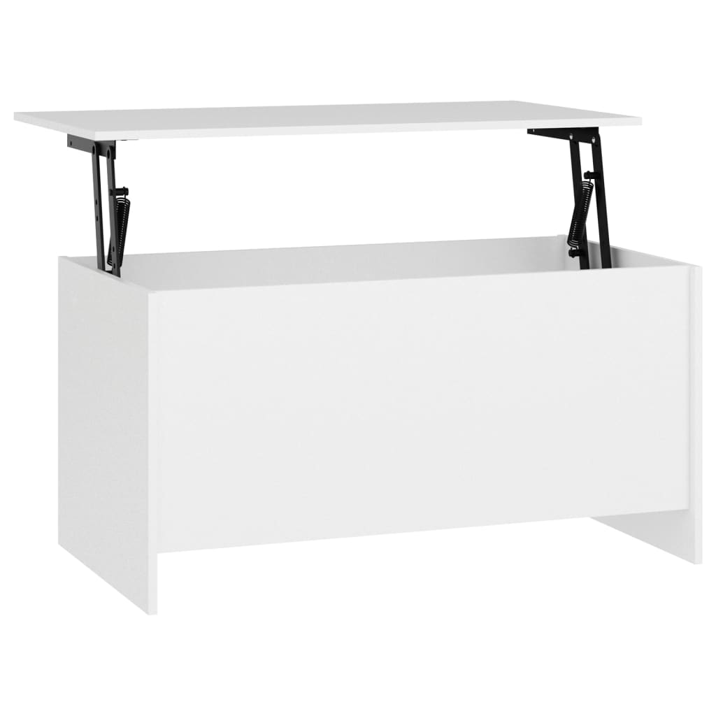 fehér szerelt fa dohányzóasztal 102 x 55,5 x 52,5 cm