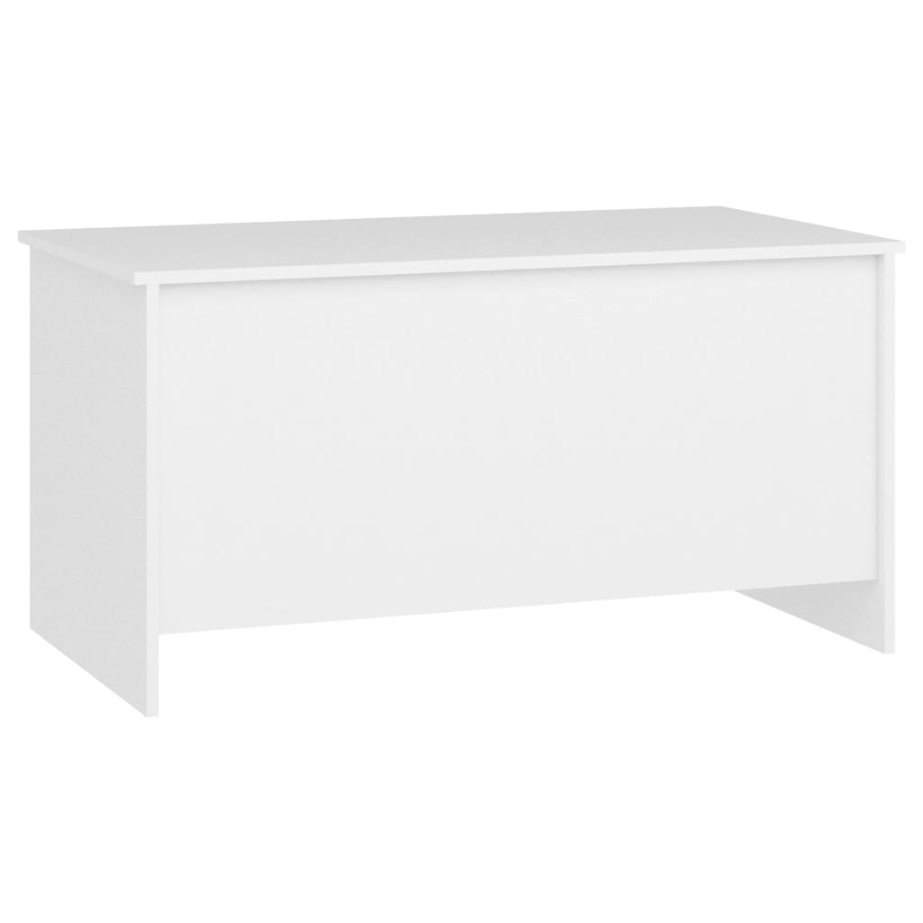fehér szerelt fa dohányzóasztal 102 x 55,5 x 52,5 cm