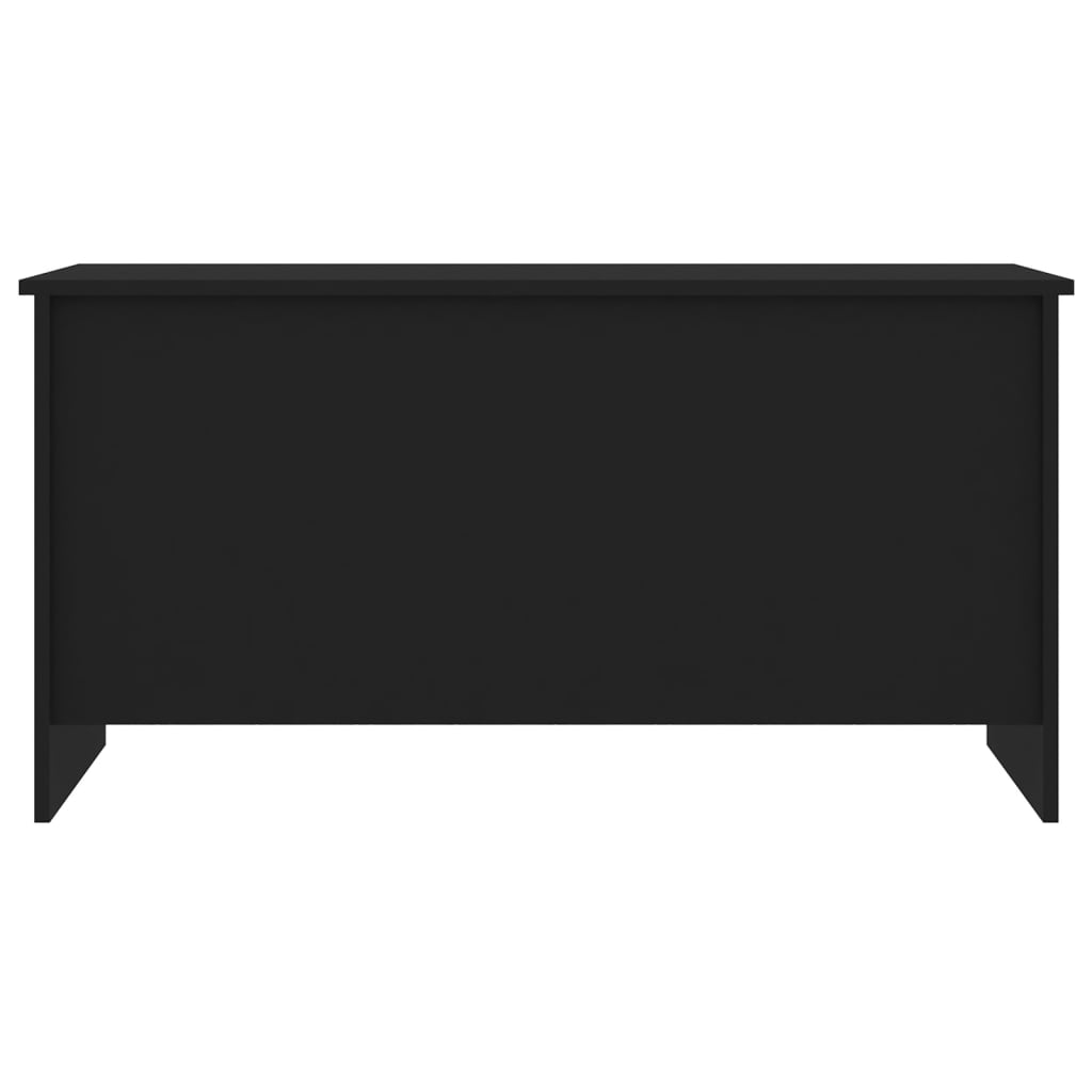 fekete szerelt fa dohányzóasztal 102 x 55,5 x 52,5 cm
