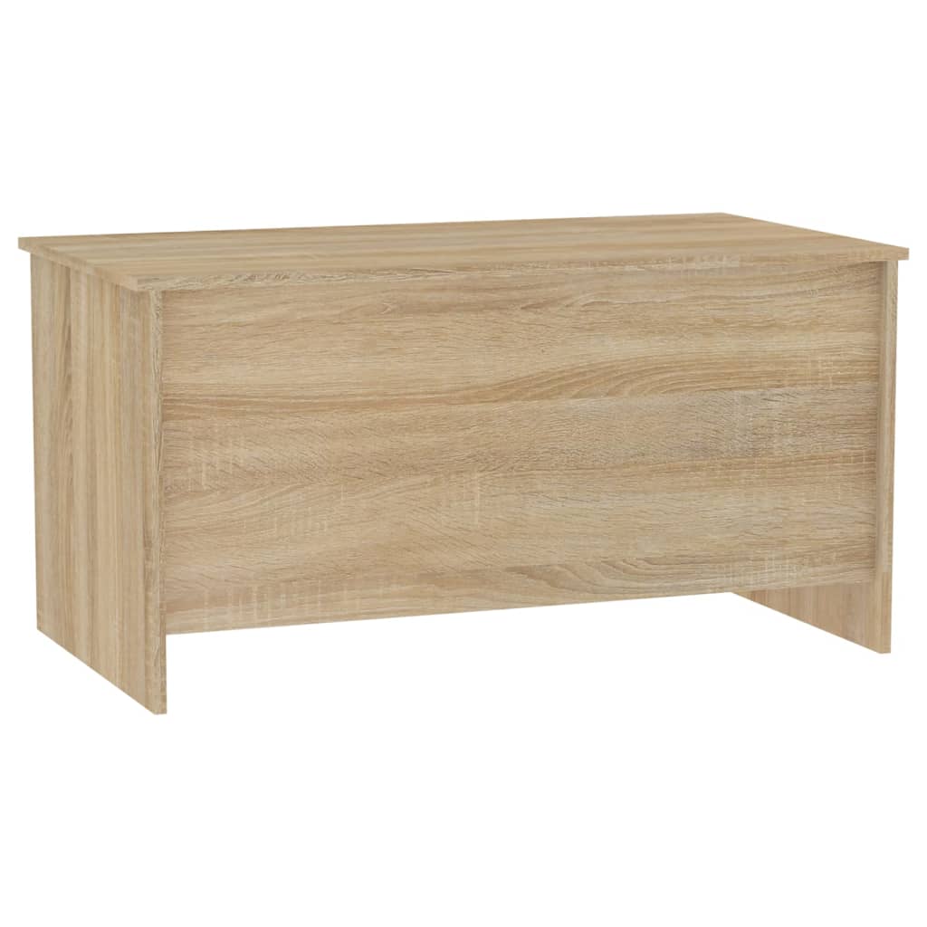 sonoma tölgy színű szerelt fa dohányzóasztal 102x55,5x52,5 cm