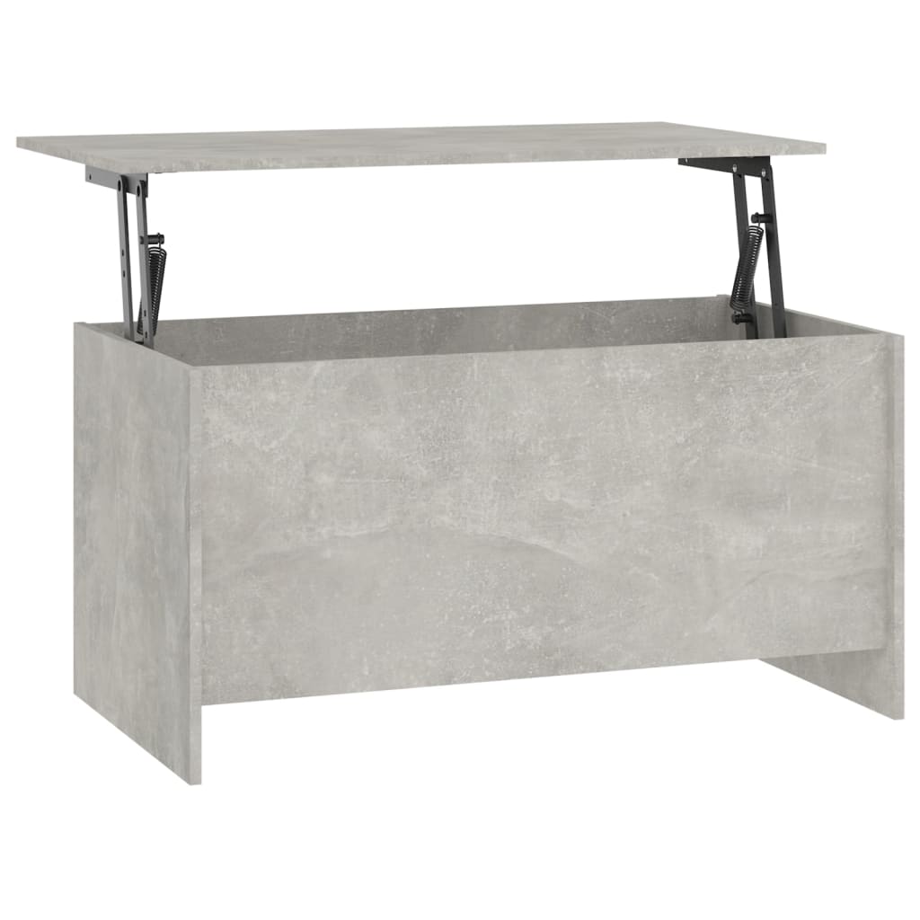 betonszürke szerelt fa dohányzóasztal 102 x 55,5 x 52,5 cm