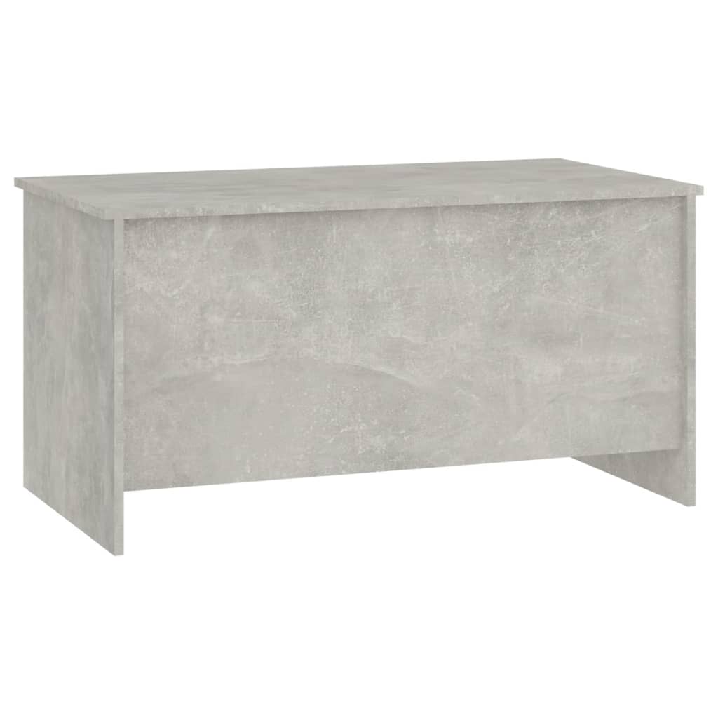 betonszürke szerelt fa dohányzóasztal 102 x 55,5 x 52,5 cm