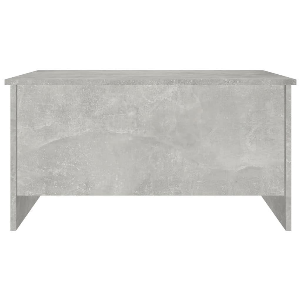 betonszürke szerelt fa dohányzóasztal 80 x 55,5 x 41,5 cm